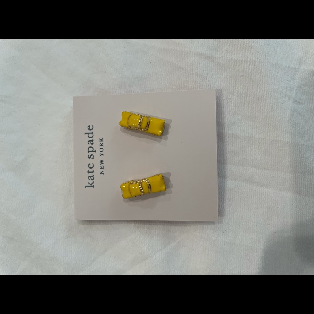 Kate spade taxi cab earrings